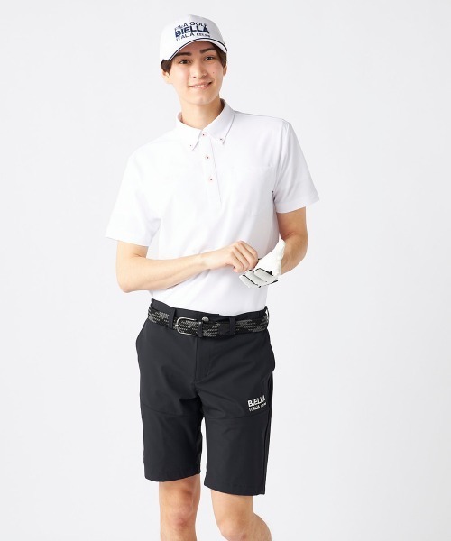 FILA GOLF(フィラゴルフ )の「【FILA GOLF:フィラゴルフ】半袖ボタンダウンシャツ ゴルフ(ポロシャツ・メンズ・ホワイト/ネイビー/ブラック・MEDIUM/X-LARGE/LARGE)」の12枚目の写真