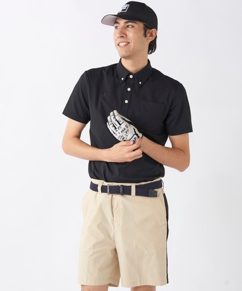 FILA GOLF(フィラゴルフ )の「【FILA GOLF:フィラゴルフ】半袖ボタンダウンシャツ ゴルフ(ポロシャツ・メンズ・ホワイト/ネイビー/ブラック・MEDIUM/X-LARGE/LARGE)」の21枚目の写真
