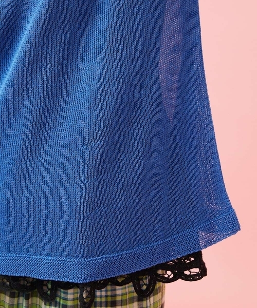 Jocomomola(ホコモモラ)の「Washi サマーニットプルオーバー(ニット/セーター・レディース・アイボリー/ブルー・40)」の11枚目の写真