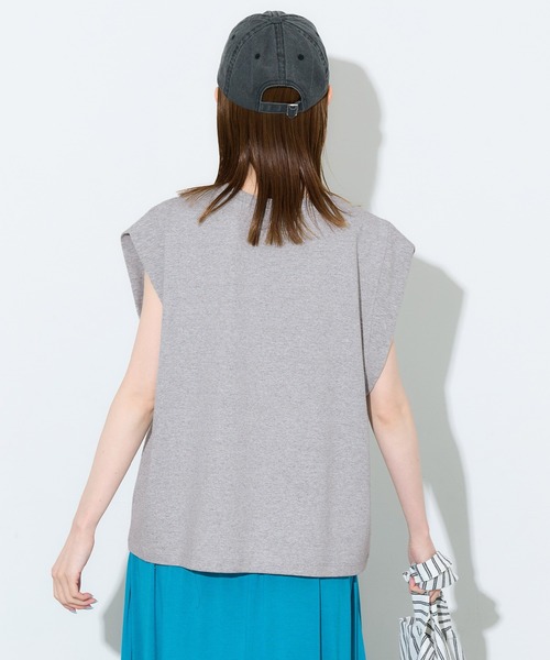 coca(coca)(コカ)の「ヘビーウェイトノースリーブワイドトップス(Tシャツ/カットソー・レディース・グレー/ブラック・L/M/S)」の11枚目の写真