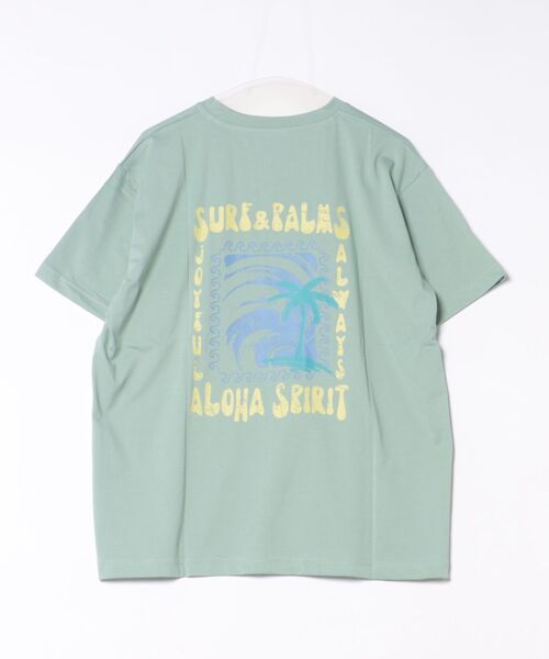 Kahiko(カヒコ)の「【Kahiko】SURF&Palms アラホウUVカットメンズTシャツ(Tシャツ/カットソー・メンズ・ホワイト/ブラック系その他/グリーン系その他/ブラック/ホワイト系その他/ミント・FREE)」の6枚目の写真