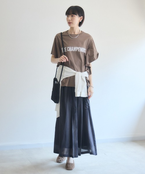 Paradise Picnic(パラダイスピクニック)の「33℃ シアーデニムカーゴフレアスカート(デニムスカート・レディース・ブラック/ブルー/ネイビー・FREE)」の19枚目の写真