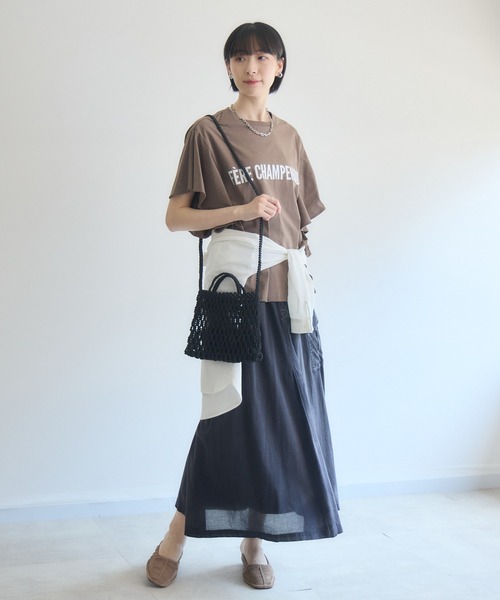 Paradise Picnic(パラダイスピクニック)の「33℃ シアーデニムカーゴフレアスカート(デニムスカート・レディース・ブラック/ブルー/ネイビー・FREE)」の20枚目の写真