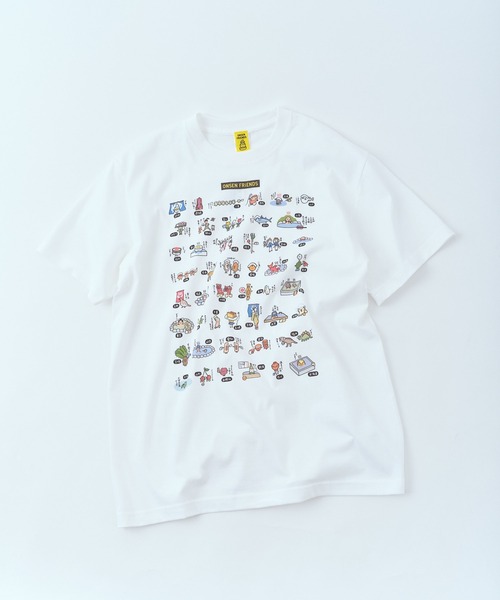 salle de bal(サルデバル)の「【 ONSEN FRiENDS / オンセンフレンズ 】 ロゴ イラスト Tシャツ WNI(Tシャツ/カットソー・レディース・その他1/その他2・FREE)」の1枚目の写真