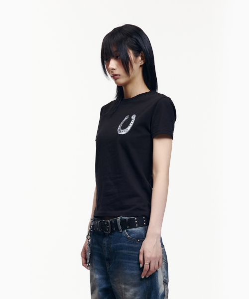 AAKAM(アーカム)の「Rodeo Saloon Half Top (Black)(Tシャツ/カットソー・レディース・その他・1/2/3)」の5枚目の写真