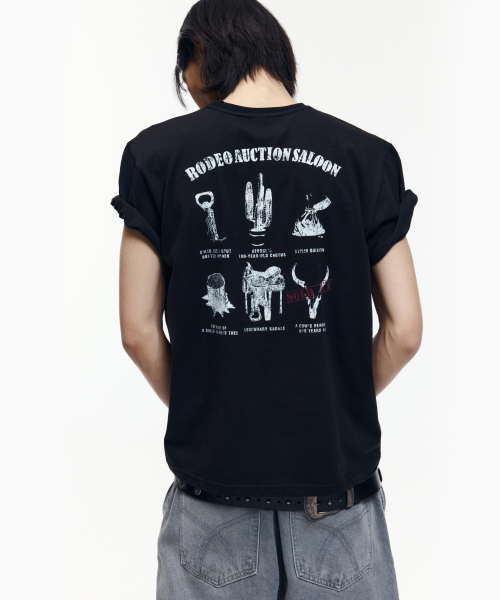 AAKAM(アーカム)の「Rodeo Saloon Half Top (Black)(Tシャツ/カットソー・レディース・その他・1/2/3)」の15枚目の写真