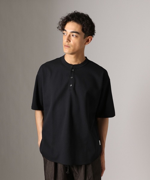 ラウンドヘンリーネックTシャツ【吸水速乾】（Tシャツ/カットソー