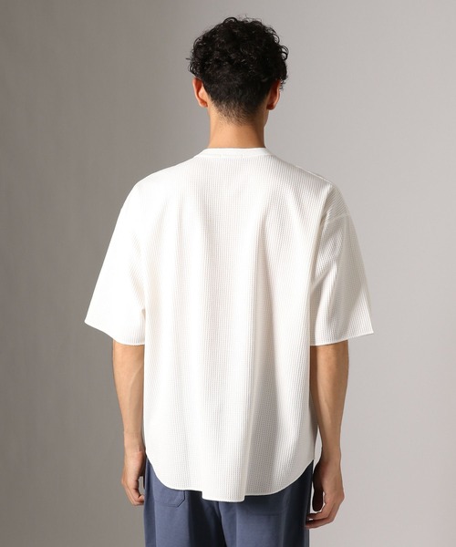 BAYFLOW(ベイフロー)の「ラウンドヘンリーネックTシャツ【吸水速乾】(Tシャツ/カットソー・メンズ・グレー/オフホワイト/チャコール・MEDIUM/LARGE)」の18枚目の写真