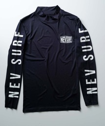 メンズ ラッシュガード 水着 半袖 プリント ロゴ バックプリント ネブサーフ NEV