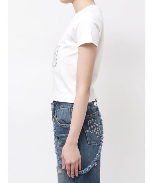 GYDA(ジェイダ)の「gy bijou Tシャツ(Tシャツ/カットソー・レディース・イエロー/ブラック/ピンク/オフホワイト・FREE)」の19枚目の写真