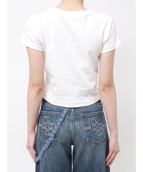 GYDA(ジェイダ)の「gy bijou Tシャツ(Tシャツ/カットソー・レディース・イエロー/ブラック/ピンク/オフホワイト・FREE)」の18枚目の写真