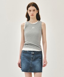 W RIBBON CLASSIC LOGO SLEEVELESS