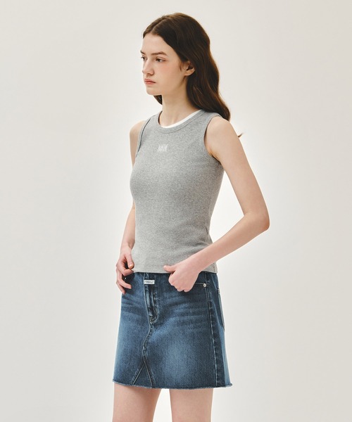MARITHE + FRANCOIS GIRBAUD(マリテフランソワジルボー)の「W RIBBON CLASSIC LOGO SLEEVELESS(Tシャツ/カットソー・レディース・White/Black/ヘザーグレー・SMALL/MEDIUM)」の18枚目の写真