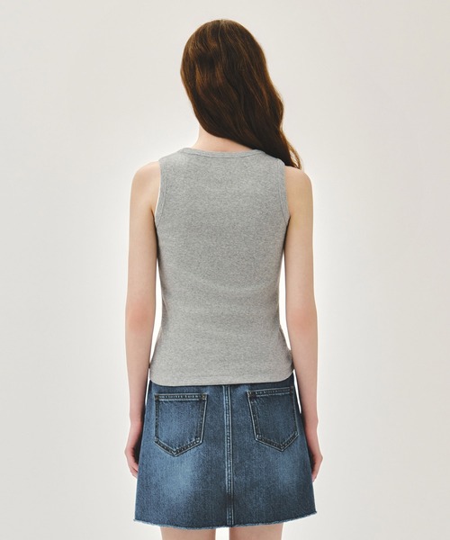 MARITHE + FRANCOIS GIRBAUD(マリテフランソワジルボー)の「W RIBBON CLASSIC LOGO SLEEVELESS(Tシャツ/カットソー・レディース・White/Black/ヘザーグレー・SMALL/MEDIUM)」の19枚目の写真