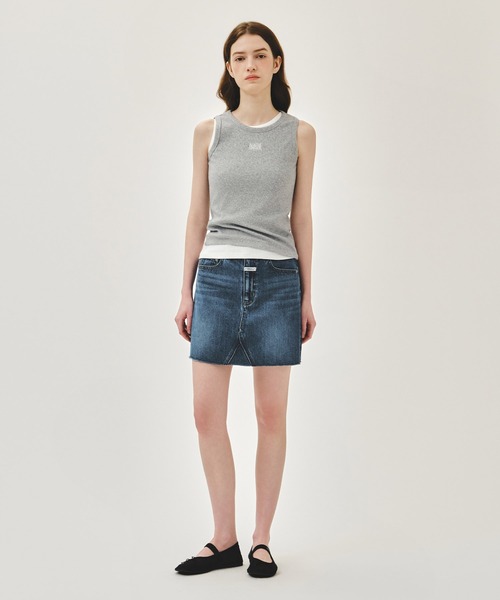 MARITHE + FRANCOIS GIRBAUD(マリテフランソワジルボー)の「W RIBBON CLASSIC LOGO SLEEVELESS(Tシャツ/カットソー・レディース・White/Black/ヘザーグレー・SMALL/MEDIUM)」の21枚目の写真