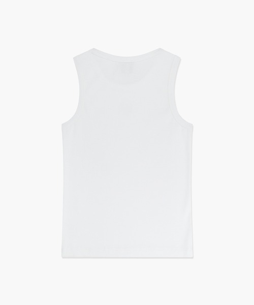 MARITHE + FRANCOIS GIRBAUD(マリテフランソワジルボー)の「W RIBBON CLASSIC LOGO SLEEVELESS(Tシャツ/カットソー・レディース・White/Black/ヘザーグレー・SMALL/MEDIUM)」の5枚目の写真