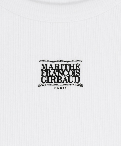 MARITHE + FRANCOIS GIRBAUD(マリテフランソワジルボー)の「W RIBBON CLASSIC LOGO SLEEVELESS(Tシャツ/カットソー・レディース・White/Black/ヘザーグレー・SMALL/MEDIUM)」の7枚目の写真