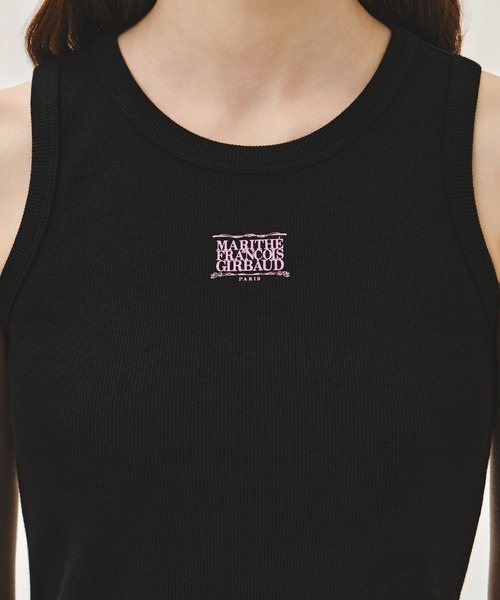 MARITHE + FRANCOIS GIRBAUD(マリテフランソワジルボー)の「W RIBBON CLASSIC LOGO SLEEVELESS(Tシャツ/カットソー・レディース・White/Black/ヘザーグレー・SMALL/MEDIUM)」の11枚目の写真