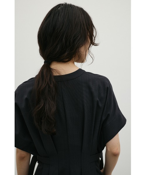 STYLEMIXER(スタイルミキサー)の「サイドバックルベルトワンピース(ワンピース・レディース・チャコールグレー/ライトベージュ・SMALL/MEDIUM)」の13枚目の写真