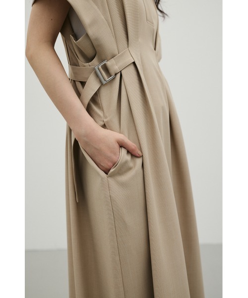 STYLEMIXER(スタイルミキサー)の「サイドバックルベルトワンピース(ワンピース・レディース・チャコールグレー/ライトベージュ・SMALL/MEDIUM)」の20枚目の写真
