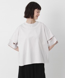 ウルティマハイゲージ天竺スリットスリーブTシャツ