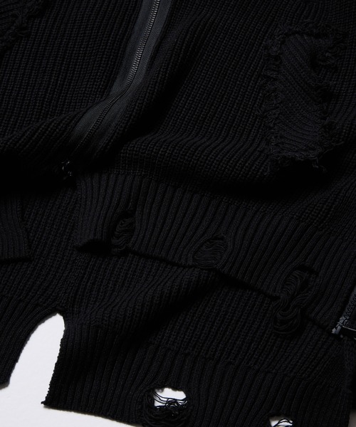 VIRGOwearworks（ヴァルゴウェアワークス）の「FRAYSHIFT CARDIGAN（カーディガン/ボレロ・メンズ・ブラック/オレンジ/オリーブドラブ・2/3/4）」の10枚目の写真