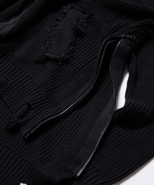 VIRGOwearworks（ヴァルゴウェアワークス）の「FRAYSHIFT CARDIGAN（カーディガン/ボレロ・メンズ・ブラック/オレンジ/オリーブドラブ・2/3/4）」の11枚目の写真