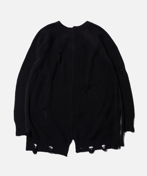 VIRGOwearworks（ヴァルゴウェアワークス）の「FRAYSHIFT CARDIGAN（カーディガン/ボレロ・メンズ・ブラック/オレンジ/オリーブドラブ・2/3/4）」の5枚目の写真