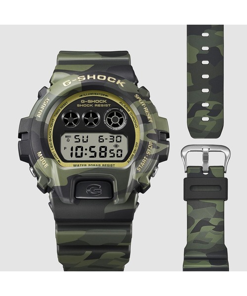 G-SHOCK(ジーショック)の「BOLD CAMO Series / DW-6900CMG-3JF(デジタル腕時計・メンズ・グリーン系カモフラージュ・FREE)」の3枚目の写真