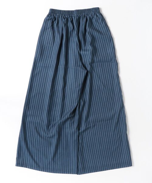 crossi(クロッシー)の「ストライプ柄リネン混イージーワイドパンツ(その他パンツ・レディース・ネイビー・38)」の14枚目の写真