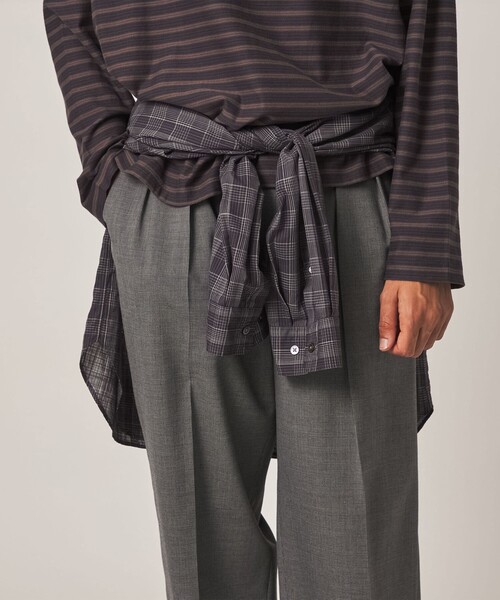 Steven Alan（スティーブンアラン）の「＜Steven Alan＞ TW ハウンドトゥース チェック イン ツープリーツ ドレス トラウザーズ II（スラックス・メンズ・グレー・S/XL/L/M）」の3枚目の写真