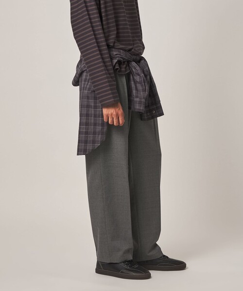Steven Alan(スティーブンアラン)の「<Steven Alan> TW ハウンドトゥース チェック イン ツープリーツ ドレス トラウザーズ II(スラックス・メンズ・グレー・S/XL/L/M)」の4枚目の写真