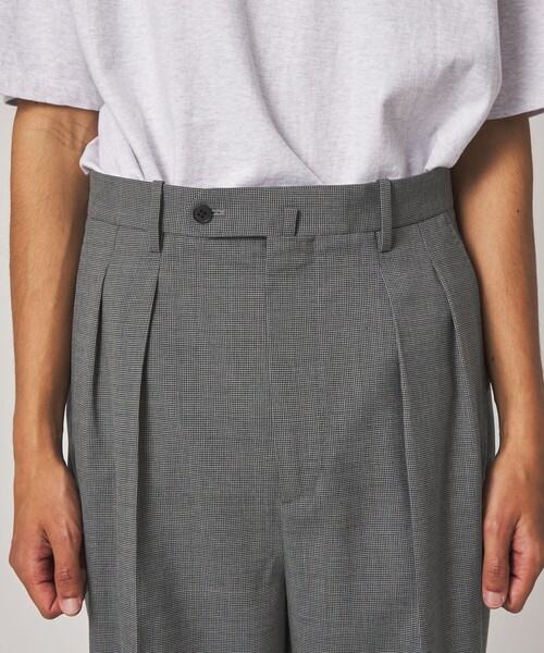 Steven Alan(スティーブンアラン)の「<Steven Alan> TW ハウンドトゥース チェック イン ツープリーツ ドレス トラウザーズ II(スラックス・メンズ・グレー・S/XL/L/M)」の10枚目の写真