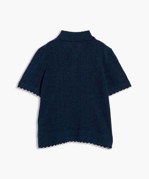 tommy jeans(トミー ジーンズ)の「レース編みショートスリーブポロニット(ポロシャツ・レディース・レッド系/ネイビー/ホワイト・SMALL/MEDIUM/X-SMALL)」の14枚目の写真
