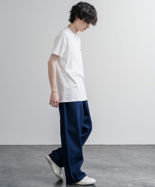 TOMMY HILFIGER（トミーヒルフィガー）の「TOMMY HILFIGER レギュラーフィットスリムバッジロゴプリント半袖Tシャツ（Tシャツ/カットソー・メンズ・ブラック/ネイビー/ホワイト・M/L/S）」の8枚目の写真