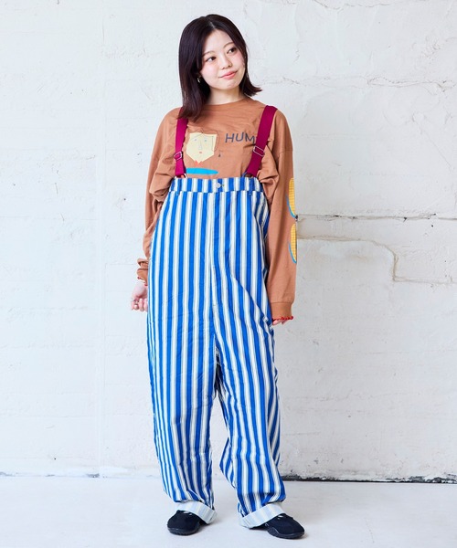 MARKEY'S(マーキーズ)の「袖リブビッグ長袖Tシャツ/おとな(Tシャツ/カットソー・レディース・ライトピンク/クリーム/イエロー/ブラウン・160cm)」の12枚目の写真