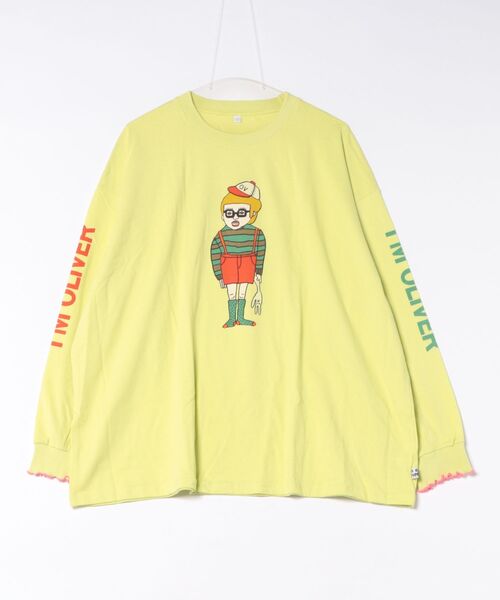 MARKEY'S(マーキーズ)の「袖リブビッグ長袖Tシャツ/おとな(Tシャツ/カットソー・レディース・ライトピンク/クリーム/イエロー/ブラウン・160cm)」の15枚目の写真
