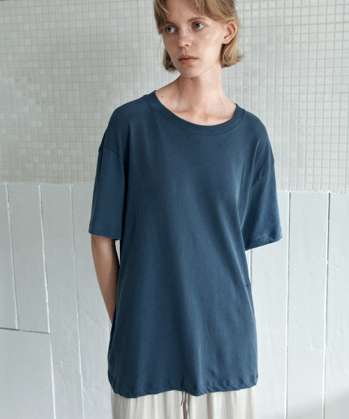 YURT(ユルト)の「DEMI Tシャツ デミ 半袖Tシャツ_2COLOR(Tシャツ/カットソー・レディース・ネイビー/ライトカーキ・FREE)」の9枚目の写真
