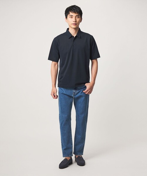 green label relaxing(グリーンレーベルリラクシング)の「アイスコットン カノコ ポロシャツ -接触冷感-(ポロシャツ・メンズ・ネイビー/ライトグレー/ダークブラウン・S/L/XL/M)」の6枚目の写真