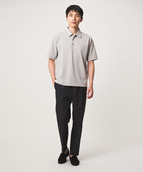 green label relaxing(グリーンレーベルリラクシング)の「アイスコットン カノコ ポロシャツ -接触冷感-(ポロシャツ・メンズ・ネイビー/ライトグレー/ダークブラウン・S/L/XL/M)」の7枚目の写真