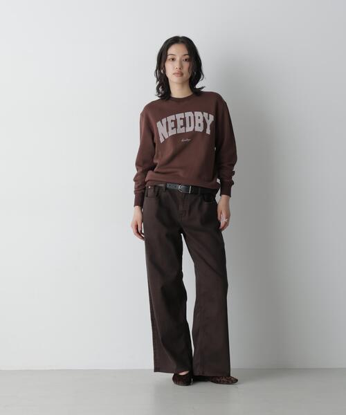 NEEDBY heritage(ニードバイヘリテージ)の「NEEDBY heritage/「STEVELOUR」別注 HUDSON S(スウェット・レディース・ネイビー/ブラウン/グリーン・S)」の7枚目の写真