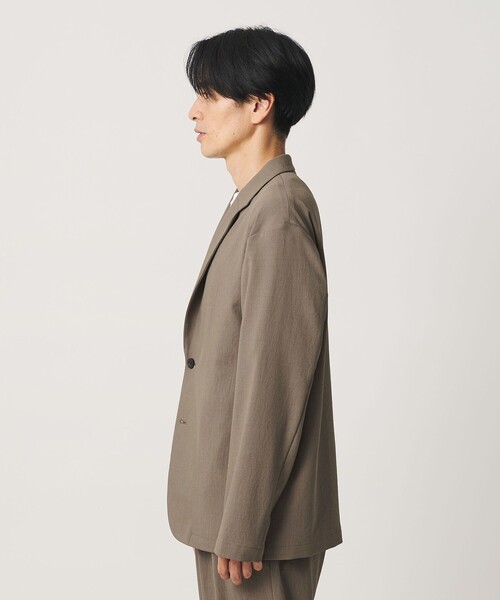 BEAUTY&YOUTH UNITED ARROWS(ビューティーアンドユースユナイテッドアローズ)の「KOMATSU ドビー リラックス ジャケット ストレッチ 吸水速乾 セットアップ対応(テーラードジャケット・メンズ・ベージュ/ブラック・XL/M/L/S)」の9枚目の写真