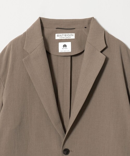 BEAUTY&YOUTH UNITED ARROWS(ビューティーアンドユースユナイテッドアローズ)の「KOMATSU ドビー リラックス ジャケット ストレッチ 吸水速乾 セットアップ対応(テーラードジャケット・メンズ・ベージュ/ブラック・XL/M/L/S)」の13枚目の写真