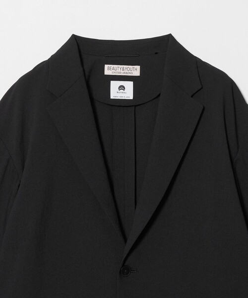 BEAUTY&YOUTH UNITED ARROWS(ビューティーアンドユースユナイテッドアローズ)の「KOMATSU ドビー リラックス ジャケット ストレッチ 吸水速乾 セットアップ対応(テーラードジャケット・メンズ・ベージュ/ブラック・XL/M/L/S)」の21枚目の写真