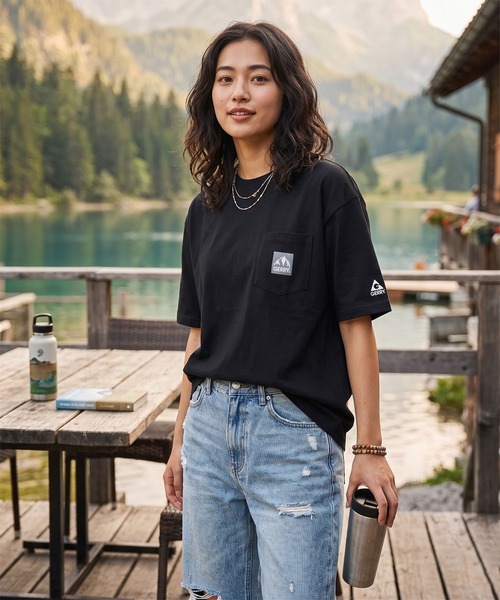 GERRY（ジェリー）の「GERRY ジェリー  メンズ半袖Tシャツ  ポケット付 無地 ロゴ（Tシャツ/カットソー・メンズ・ネイビー/ブラック/ホワイト・M/L/XL）」の16枚目の写真