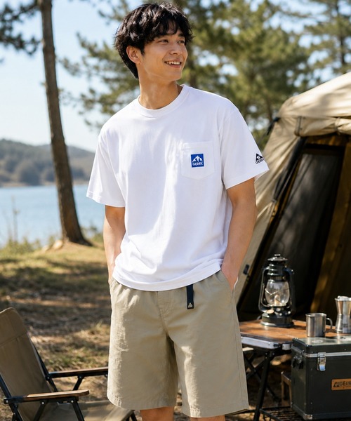 GERRY（ジェリー）の「GERRY ジェリー  メンズ半袖Tシャツ  ポケット付 無地 ロゴ（Tシャツ/カットソー・メンズ・ネイビー/ブラック/ホワイト・M/L/XL）」の7枚目の写真