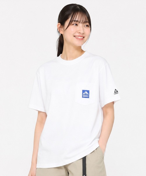 GERRY（ジェリー）の「GERRY ジェリー  メンズ半袖Tシャツ  ポケット付 無地 ロゴ（Tシャツ/カットソー・メンズ・ネイビー/ブラック/ホワイト・M/L/XL）」の4枚目の写真