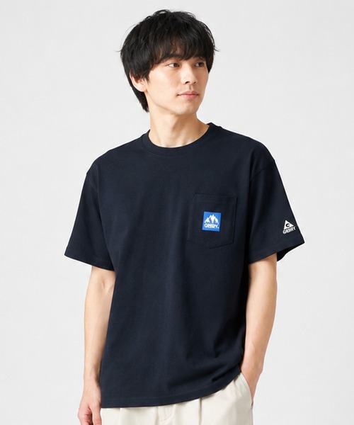 GERRY（ジェリー）の「GERRY ジェリー  メンズ半袖Tシャツ  ポケット付 無地 ロゴ（Tシャツ/カットソー・メンズ・ネイビー/ブラック/ホワイト・M/L/XL）」の18枚目の写真
