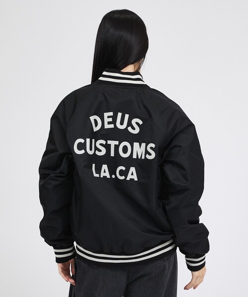DEUS EX MACHINA（デウスエクスマキナ）の「【DEUS EX MACHINA / デウス】Stadium Jacket / スタジアムジャケット / ユニセックス（スタジャン・メンズ・ブラック・M/L）」の19枚目の写真