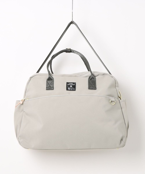 anello(アネロ)の「大容量 撥水ポリエステル 2WAY ボストンバッグ ショルダーベルト付き MARTシリーズ(ボストンバッグ・レディース・グレー/ブラック/グレイッシュベージュ・FREE)」の4枚目の写真